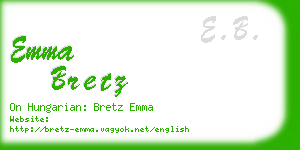 emma bretz business card